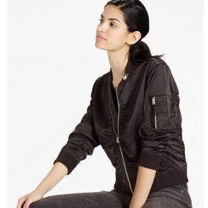 Lucky Brand Ruched Bomber Jacket